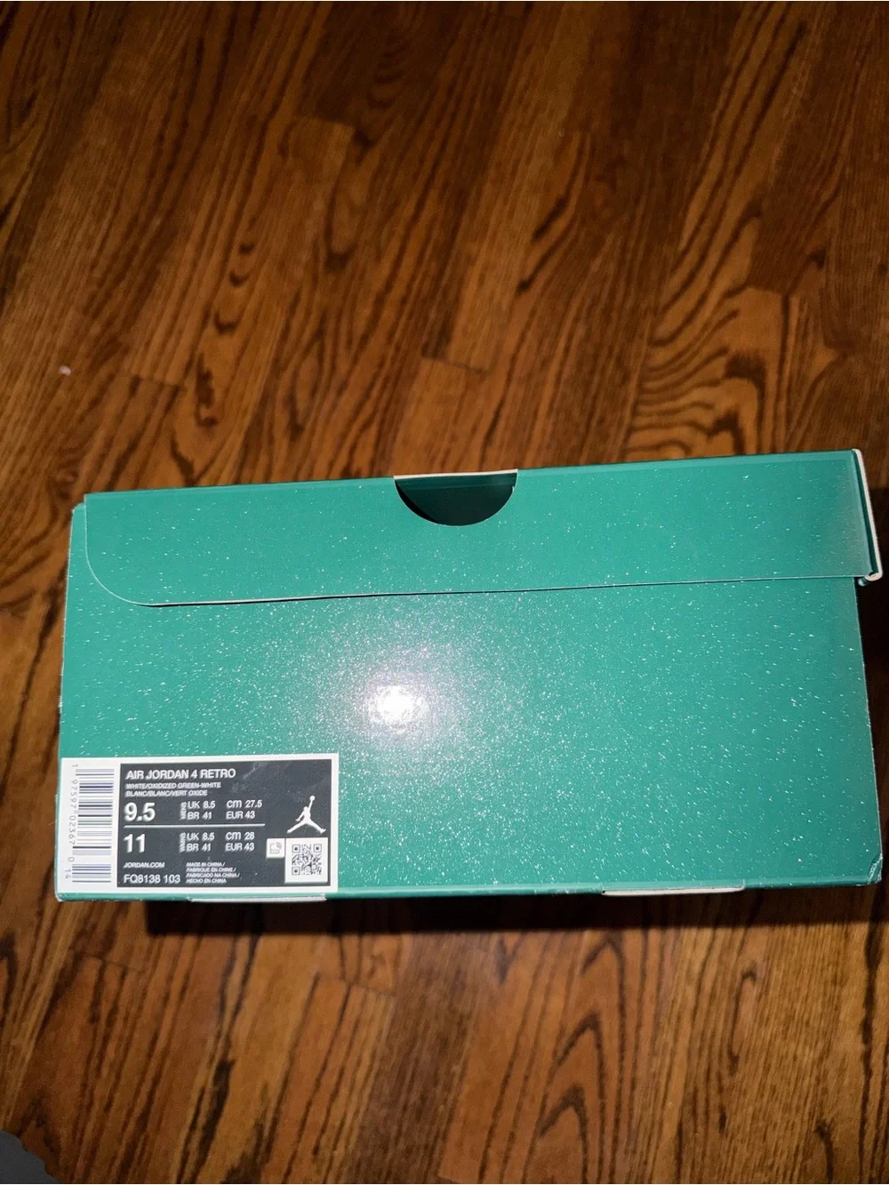 Air Jordan 4 Metallic Green Men 9.5